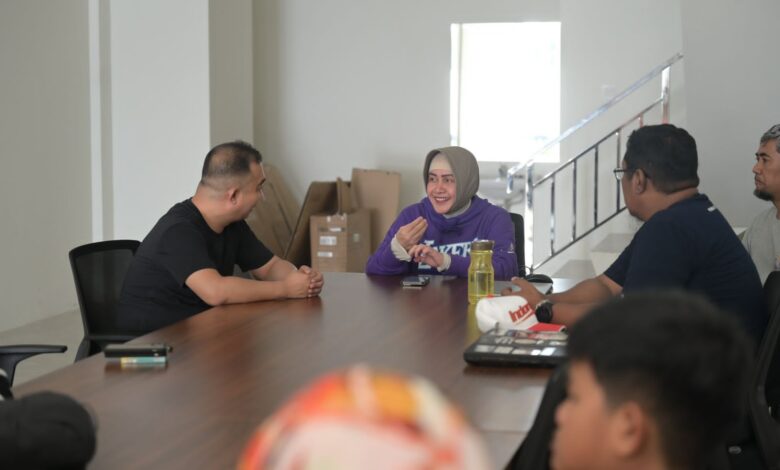 Tinjau Kantor Baru Perbasi Kota Makassar, Indira Yusuf Ismail Desain dan Tunjukkan Basket Itu Keren