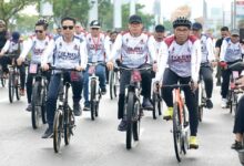 Peserta Rakernas APEKSI Gowes Keliling Kawasan Metro Tanjung Bunga - CPI