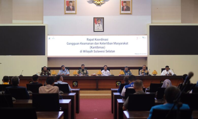 Cegah Unjuk Rasa Anarkis dan Perkelahian Kelompok, Sekda Buka Rakor Gangguan Kamtibmas Wilayah Sulawesi Selatan