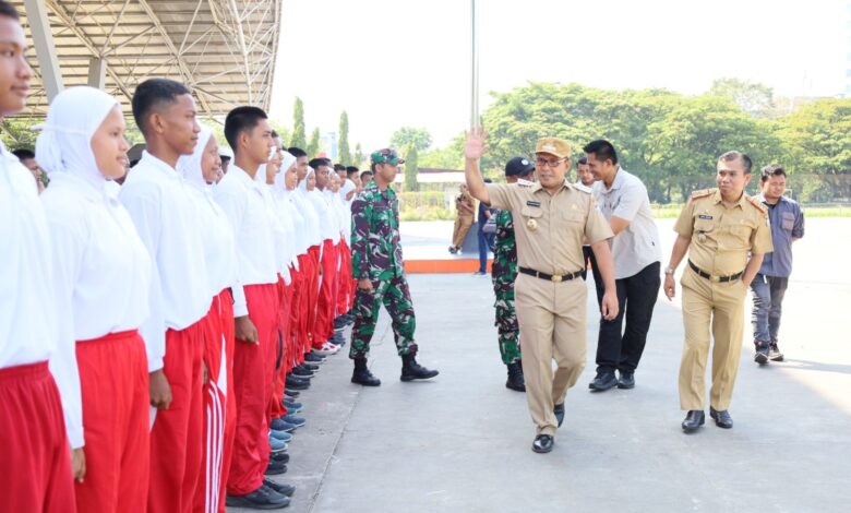 Wali Kota Makassar Pantau Latihan Anggota Paskibraka Makassar Jelang Kemerdekaan RI ke-78