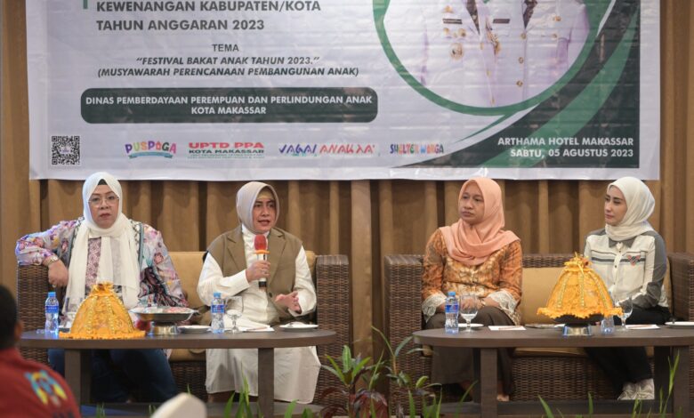 Dengarkan Aspirasi Anak, Indira Yusuf Ismail Hadiri Musrenbang Forum Anak Makassar