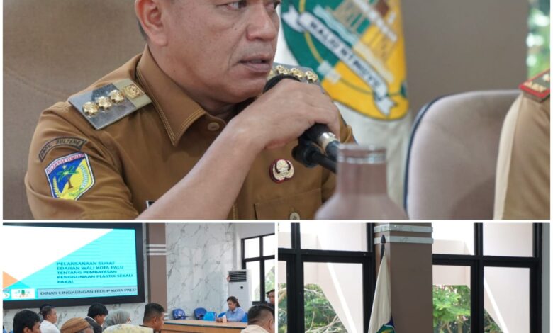Wali Kota Palu Bersama Pelaku Usaha Bahas Pembatasan Penggunaan Kemasan Plastik