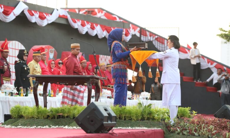 Fatmawati Rusdi Apresiasi Paskibra HUT ke-78 Kemerdekaan RI