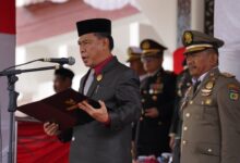 Ketua DPRD Palu Bertugas Baca Naskah Proklamasi Upacara Peringatan HUT Ke-78 RI