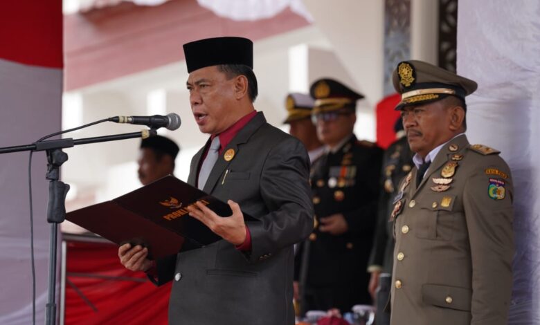 Ketua DPRD Palu Bertugas Baca Naskah Proklamasi Upacara Peringatan HUT Ke-78 RI