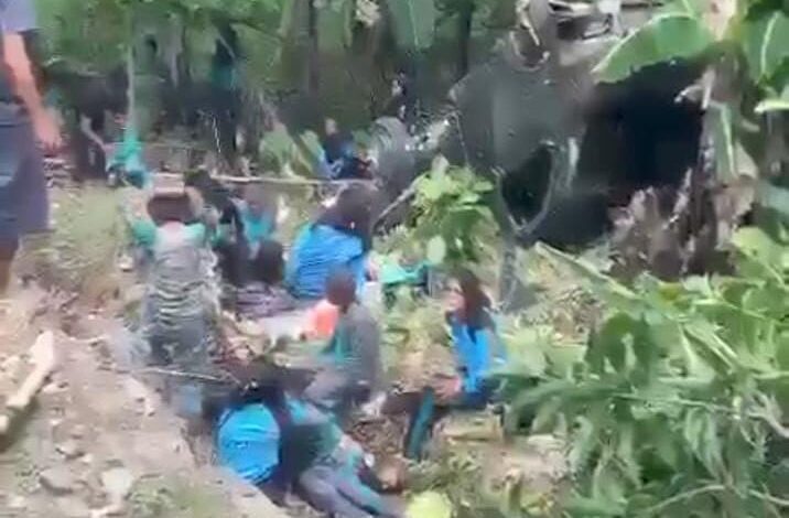 Laka Tunggal Puluhan Siswa MTs Patangnga Alami Luka Luka Dua Dikabarkan Meninggal