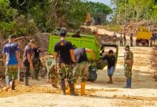 Jelang Penutupan, Satgas TMMD 117 Mulai Finishing Perintisan Jalan