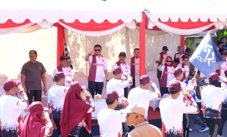 Meriahkan HUT Ke-78 RI, Sebanyak 73 Tim Ramaikan Gerak Jalan SKPD dan Organisasi