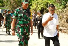 Perintisan Jalan 2.5 Kilometer Brigjen TNI Jauhari Pantau TMMD Bulukumba