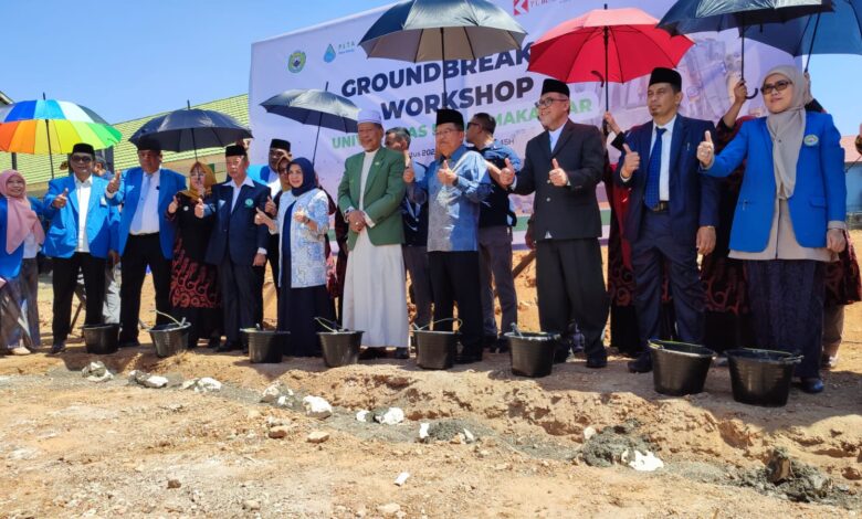 Yayasan Hadji Kalla Salurkan Hibah untuk Pembangunan Workshop Lab. Fakultas Teknik UIM Al-Gazali