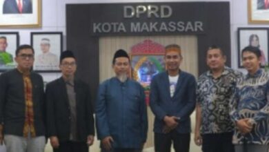 Kunjungi DPRD Makassar, Dewan Syuro Wahdah Islamiyah Sulsel Diterima Rudianto Lallo