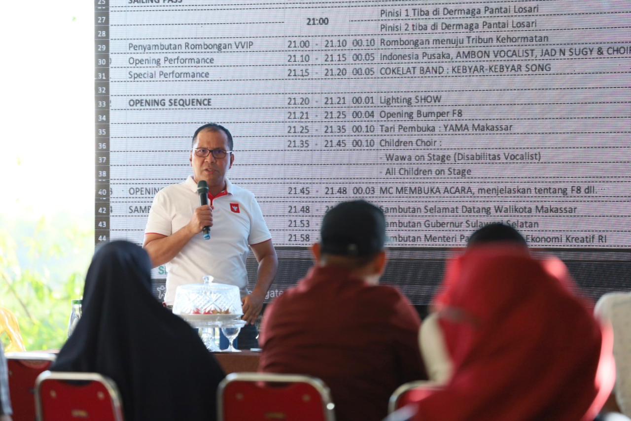 Pemkot Makassar Matangkan Persiapan F8 Makassar, Danny Pomanto: Bawa Botol Minum Diskon 50%