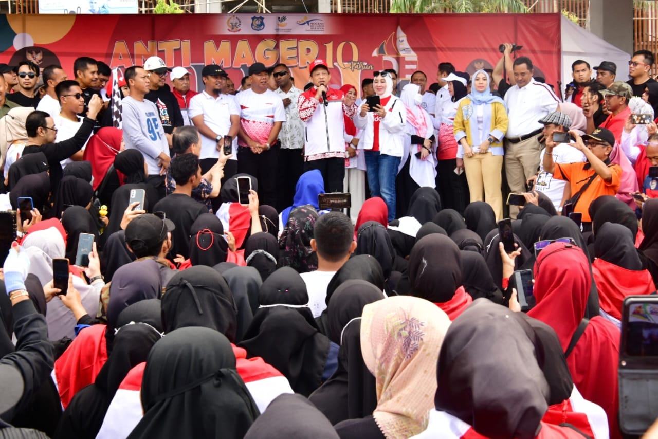 Gubernur Andi Sudirman Dampingi Mendagri Lepas Anti Mager 10 Tahun PKH