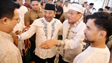 Di Masjid Raya Makassar, Pj Gubernur Bahtiar Silaturahmi dengan Alim Ulama dan Masyarakat
