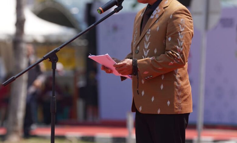 Hadianto Rasyid Wakili Gubernur Sulteng Jadi Inspektur Upacara Peringatan HUT ke-45 Kota Palu