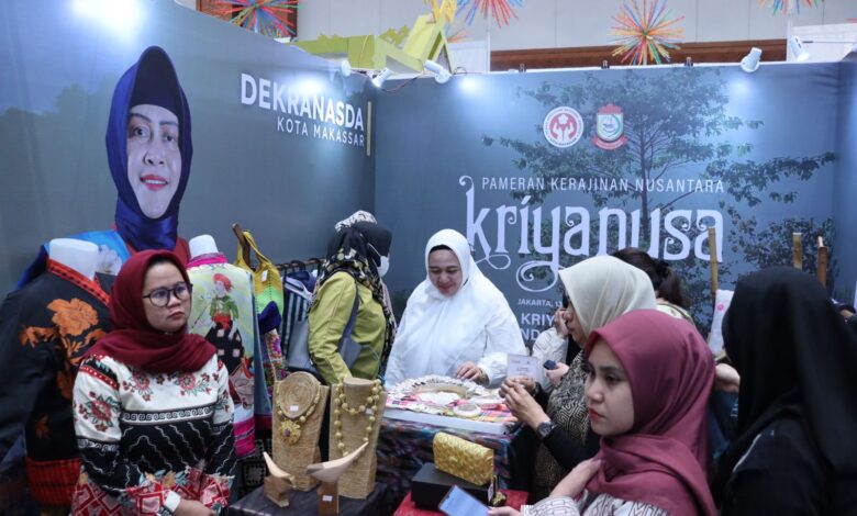 Dorong Pengembangan UMKM Kriya, Ketua Dekranasda Makassar Dukung Penyelenggaraan Pameran Kriyanusa 2023