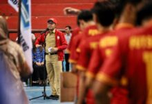 Danny Pomanto Bakar Semangat Kontingen Kejurda Futsal Sulsel 2023