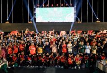 Wali Kota Danny Jamu Makan Malam Peserta Makassar Open International Men and Women Softball Turnament 2023