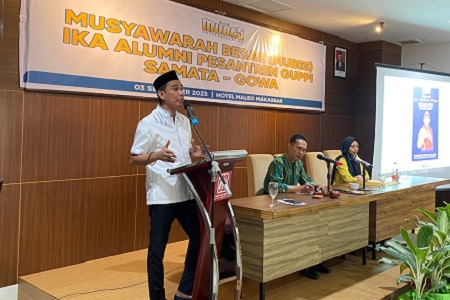 Alumni Pesantren GUPPI Samata Gowa Sepakat Tunjuk Ketua DPRD Rudianto Lallo Jabat Ketum IKA