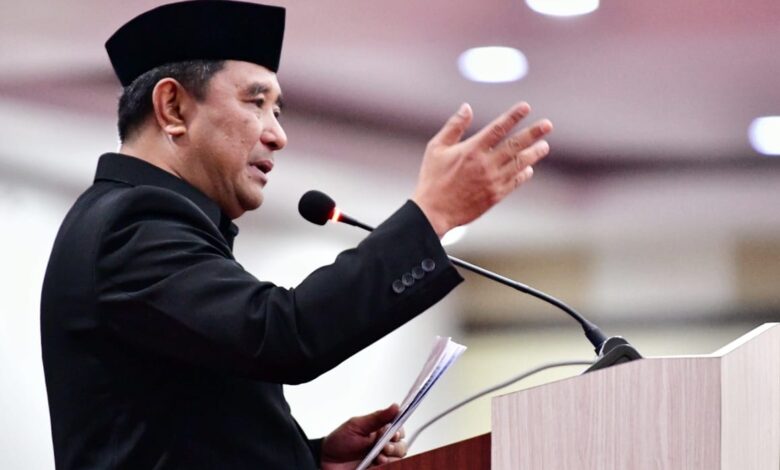 Pidato Perdana Pj Gubernur Bahtiar di Paripurna DPRD Terkait 8 Program Prioritas