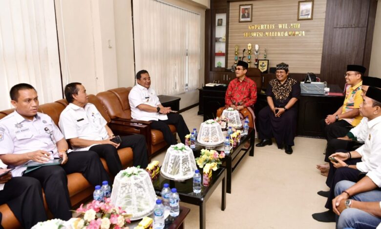 Pj Gubernur Sulsel Silaturahmi ke Ketua Pengadilan Tinggi Agama Makassar