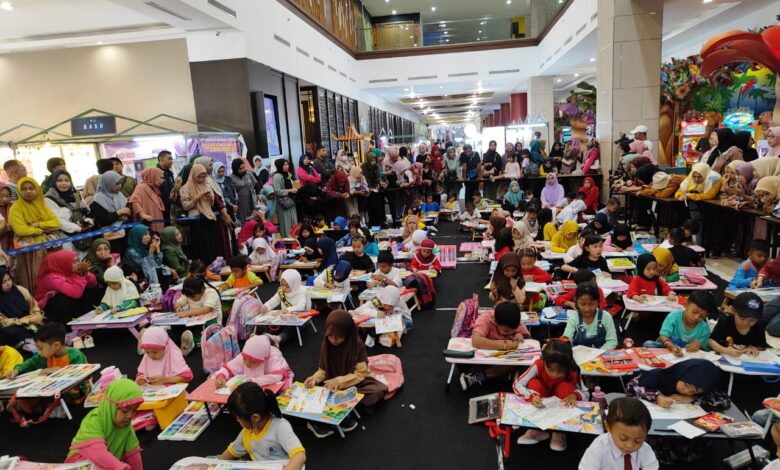 Siswa-Siswi TK dan SD Se-Kabupaten Gowa Ikut Lomba Mewarnai HKG PKK Ke-51