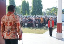 Apel Gabungan, Pejabat dan Staf Pemkab Bulukumba Kompak Gunakan Batik