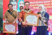 Pj Gubernur Bahtiar dan Ketua PKK Sofha Marwah Dikukuhkan Jadi Bapak dan Bunda Asuh Anak Stunting