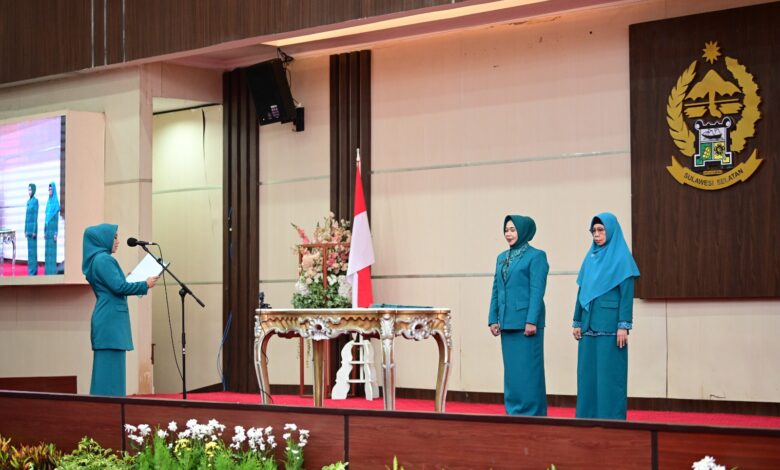 Sofha Marwah Bahtiar Lantik Pj Ketua TP PKK Enrekang dan Kota Parepare