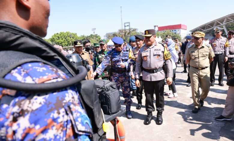 Danny Pomanto, Kapolda Sulsel dan Pj Gubernur Kompak Gelar Pasukan Mantap Brata Menuju Pemilu Damai