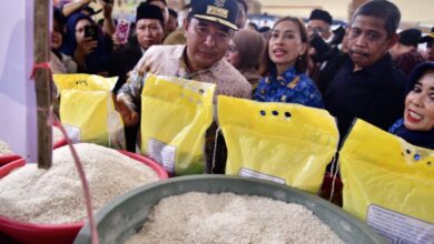 Pj Gubernur Sidak di Pasar Tramo Maros, Harga Beras Stabil Karena Didukung Kios Bulog