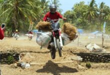 Bupati Andi Utta Buka Lomba Motor Kros Ojek Gabah