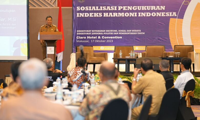 Sosialisasi Pengukuran Indeks Harmoni Indonesia, Pj Gubernur Harap Tekan Konflik di Masyarakat