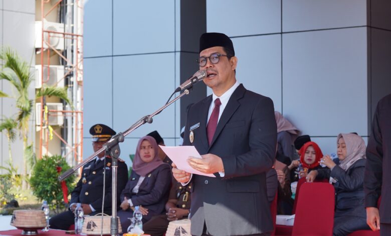 Peringatan Sumpah Pemuda ke 95, Wabup Edy Manaf Inspektur Upacara