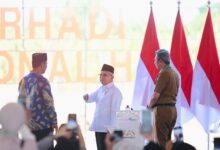 Pj Sekda Dampingi Wapres Ma'ruf Amin Ground Breaking Masjid Hj Andi Nurhadi dan AAS International Hospital