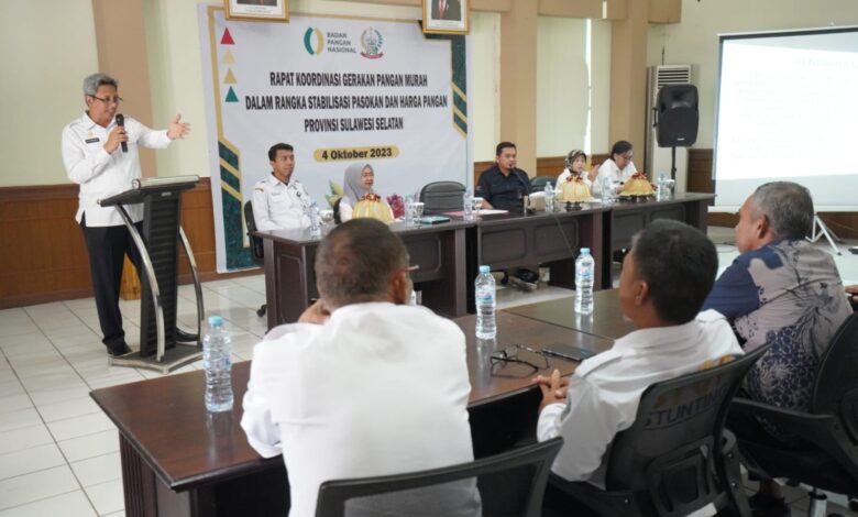 Rakor Gerakan Pangan Murah, Pj Sekda Sulsel Harap Pemkab/Pemkot Mendukung