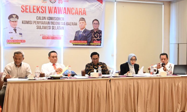 21 Peserta Lolos ke Tahap Uji Kepatutan dalam Seleksi Calon Anggota KPID Sulsel