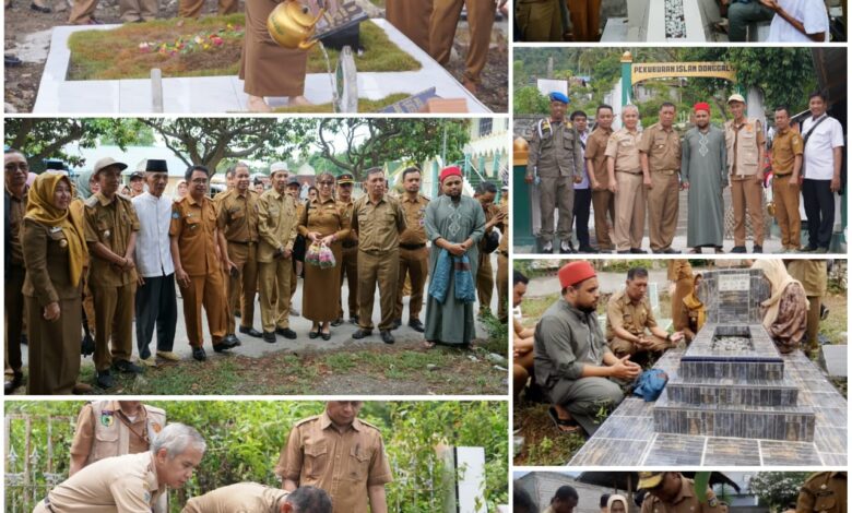 Peringati HUT Ke-52, Korpri Kota Palu Ziarah ke Makam Mantan Pejabat Pemkot