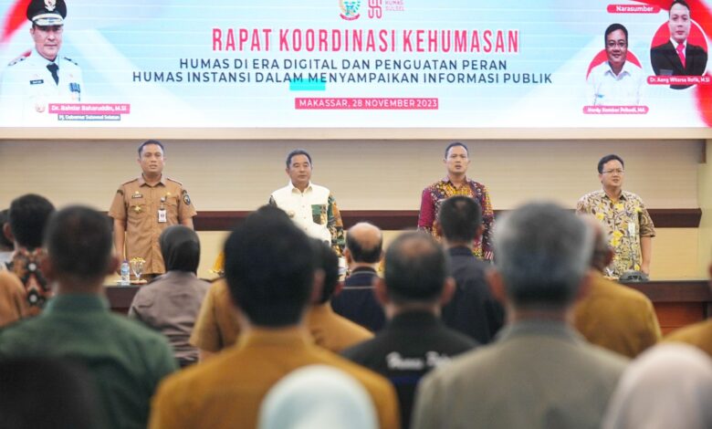 Pj Gubernur Bahtiar Ingatkan Perkuat Peran Humas dan Bangun Team Work