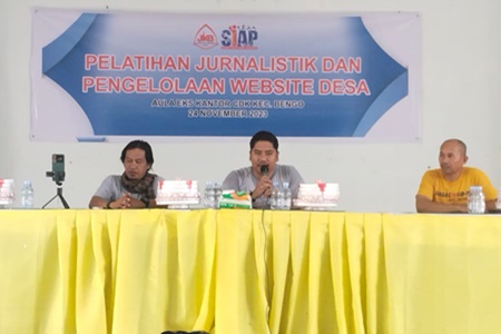 Camat Bengo Edy Saputra Apresiasi JKB Gelar Pelatihan Jurnalistik di Kecamatan Bengo