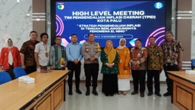 Pimpin High Level Meeting TPID Kota Palu, Wawali Reny: Kita Sama-Sama Kendalikan Inflasi di Tengah El Nino