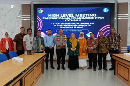 Pimpin High Level Meeting TPID Kota Palu, Wawali Reny: Kita Sama-Sama Kendalikan Inflasi di Tengah El Nino