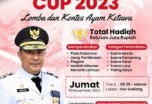 Kontes Ayam Ketawa Perebutkan Piala Gubernur