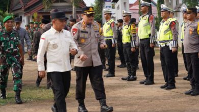 Wali Kota Hadianto Rasyid Pimpin Apel Gelar Pasukan Operasi Lilin 2023 Kota Palu