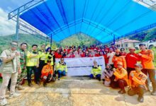 Badan Penanggulangan Bencana Daerah (BPBD) bersama PT Masmindo Dwi Area (Masmindo) berkolaborasi melakukan kegiatan tanggap becana di Kabupaten Luwu.