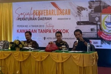 DPRD Makassar Sosialisasi Perda Kawasan Tanpa Rokok