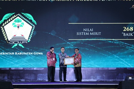 Pemkab Gowa Raih Anugerah Meritokrasi 2023 dari KASN