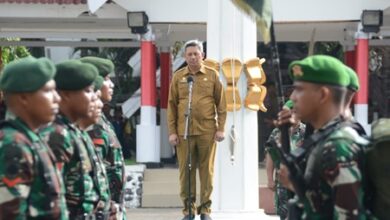 Pj Sekda Sulsel Jadi Irup Serah Terima Peleton Beranting Yudha Wastu Pramuka Jaya