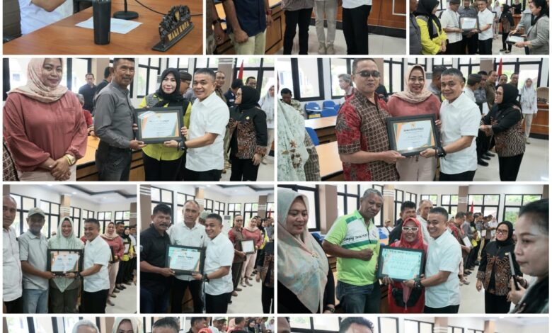 Hadianto Rasyid Umumkan Kelurahan Mantap Terbaik 2023 Tingkat Kota Palu