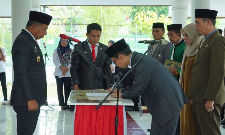 Kelembagaan Baru, Bupati Andi Utta Kukuhkan 4 Kepala OPD